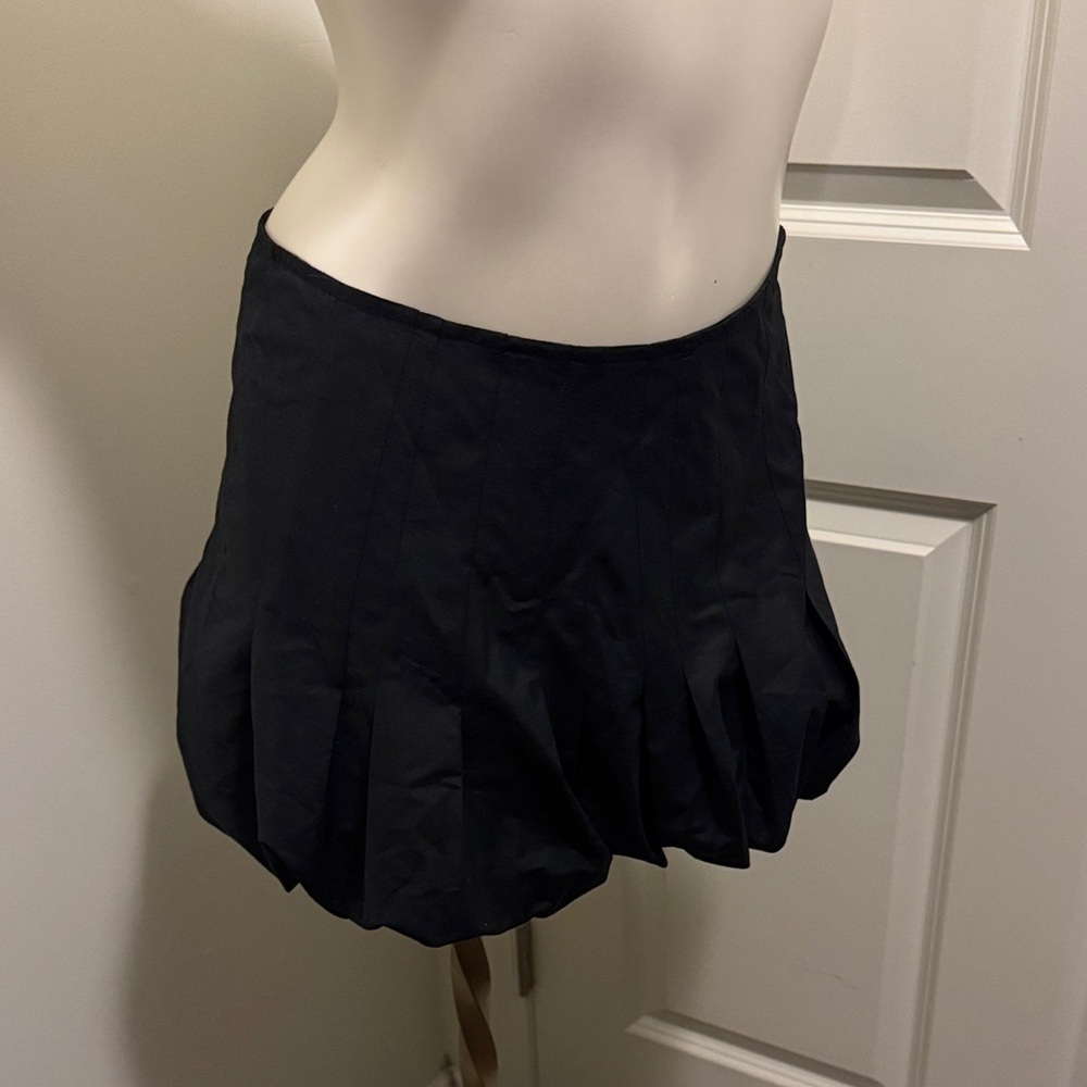 Anthropologie Geel Cloud Mini Skirt in Black - Picture 4 of 8